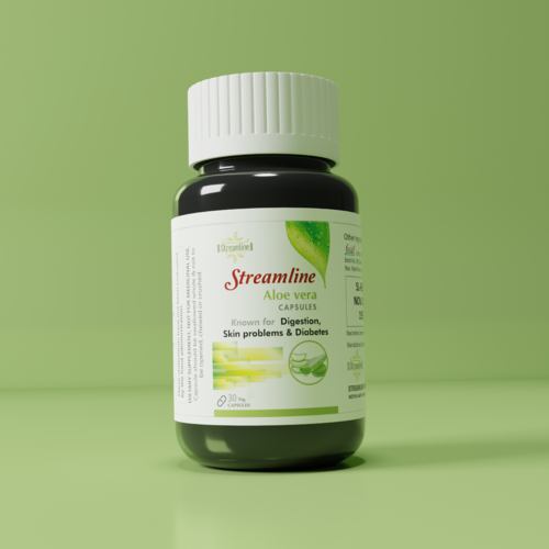 Aloe Vera Capsules - Organic Aloe Vera Extract , Supports Digestive Health, Nourishes Skin Hydration, Boosts Immune Function, Natural Detox