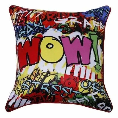 Cotton Cushion Cover - Color: Multicolor