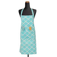 Printed Kitchen Apron - High-quality Cotton, Various Sizes & Thicknesses - Durable Stylish Design With Large Front Pocket