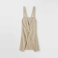 Cross Back Apron - High-Quality Cotton, Classic Brown Color, Durable Design for Kitchen Enthusiasts