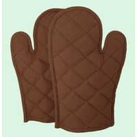 Plain Woven Glove - High-quality Plain Material, Various Sizes Available, Brown Color, Smooth Grip Surface Treatment | Warranty Included