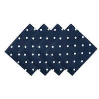 Cotton Custom Printed Napkins - 45 X 45cm , Blue Color With Unique Colored Pattern For Elegant Dining Experience