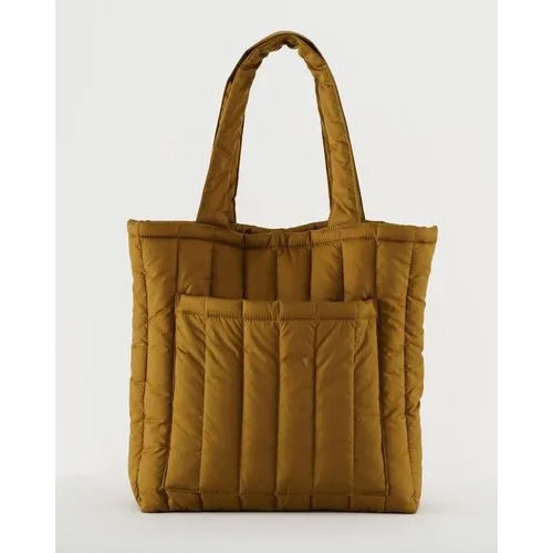 Cotton Quilted Tote Bag - Color: Multicolor