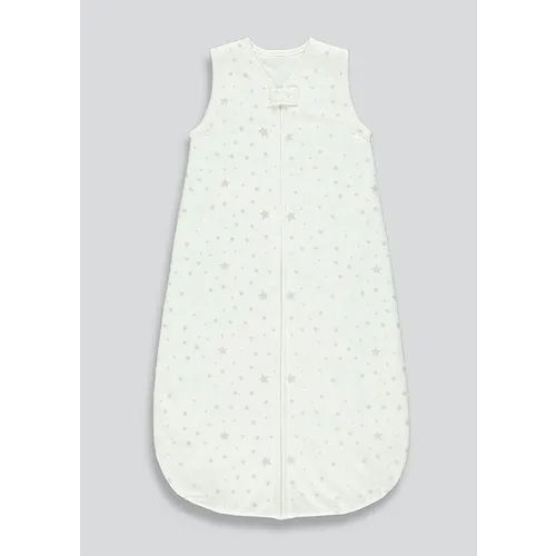 Printed Muslin Sleeping Bag - Color: White