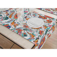 Printed Cotton Table Runner - Various Sizes, Multicolor Prints | Elegant Design For Home And Hotel Use, Durable And Easy Maintenance