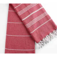 Fouta Beach Towel - 100% Natural Cotton, 90 X 170cm, Multicolor | Eco-friendly, Lightweight, Rectangular Design For Beach Adventures