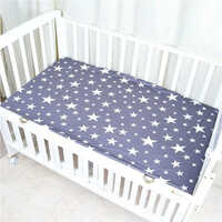 Baby Crib Fitted Sheet - Cotton Material , Various Sizes Available , Vibrant Purple Color For Playful Nursery Decor