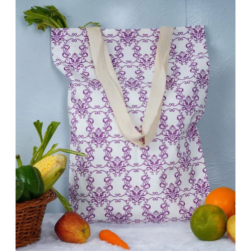 Custom Printed Cotton Bag - Color: Multicolor