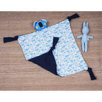 Newly Born Baby Cuddle Cloth - 100% Cotton, Various Sizes Available , Multicolor Comfort Blanket For Swaddling And Engagement