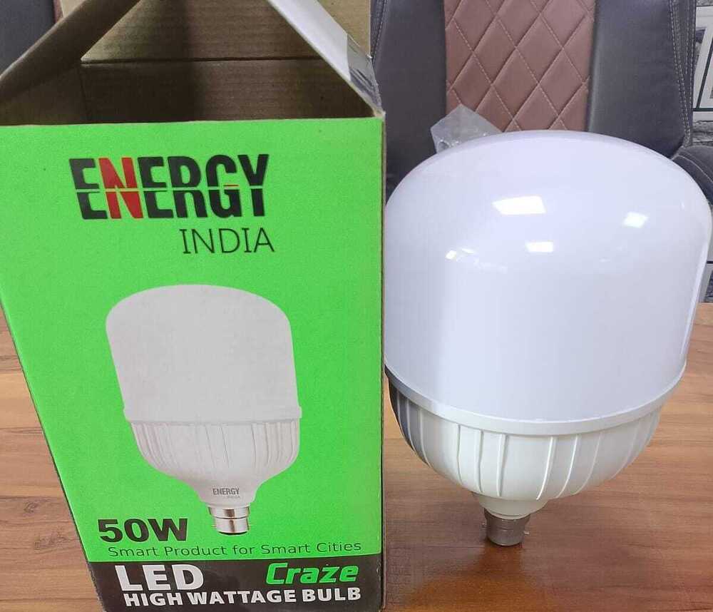 50 Watt LED Bulb - Plastic Material, Modern Design | 220 Volt, Indoor Usage, 50/60 Hertz Working Frequency