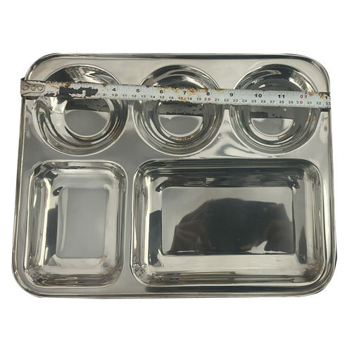 5 In 1 Steel Compartment Plates - Color: Various Color Available