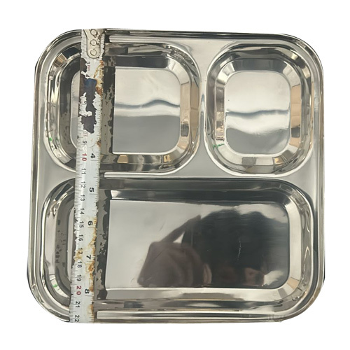3 in 1 Steel Compartment Plates