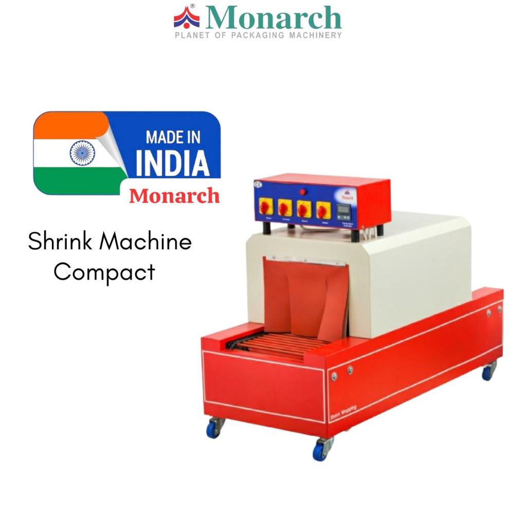 Shrink Tunnel Machine - Shrink Film, 42" x 18" x 30" Size, Red & White Color | Semi-Automatic, 8 kg Load Capacity, 60 kg Weight, 6 Month Warranty