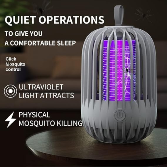 Mitsico Usb Electronic Fly Killer - Plastic, Removable Tray, Multicolor | Ultra Quiet Operation, No Radiation, Chemical-free Mosquito Extermination