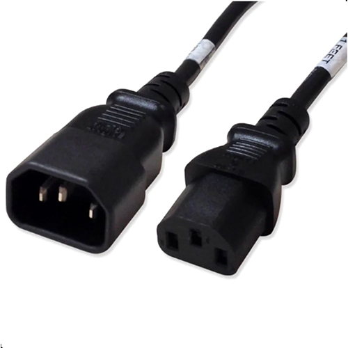 DAKSH PC C14 to C15 18AWG 10AMP 3M Power Cord