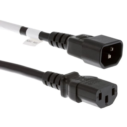Daksh PC C13 to C14 18AWG 10AMP 2FT Power Cable