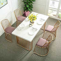 Metal Table And 4 Seater Chairs Set - Application: Hotel Cafe Bar Restraurent
