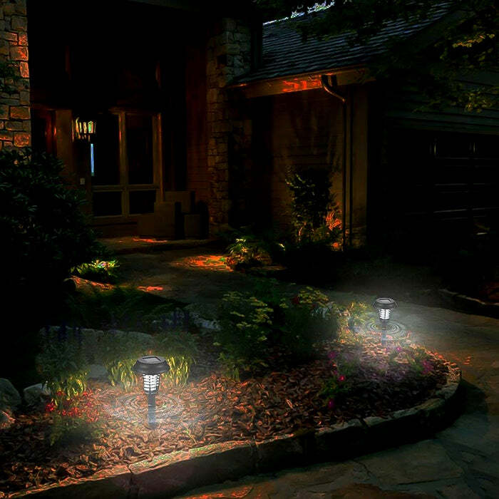 Garden Lighting Uv Led Solar Powered Led Mosquito Trap