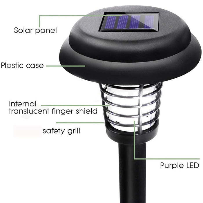 Garden Lighting Uv Led Solar Powered Led Mosquito Trap