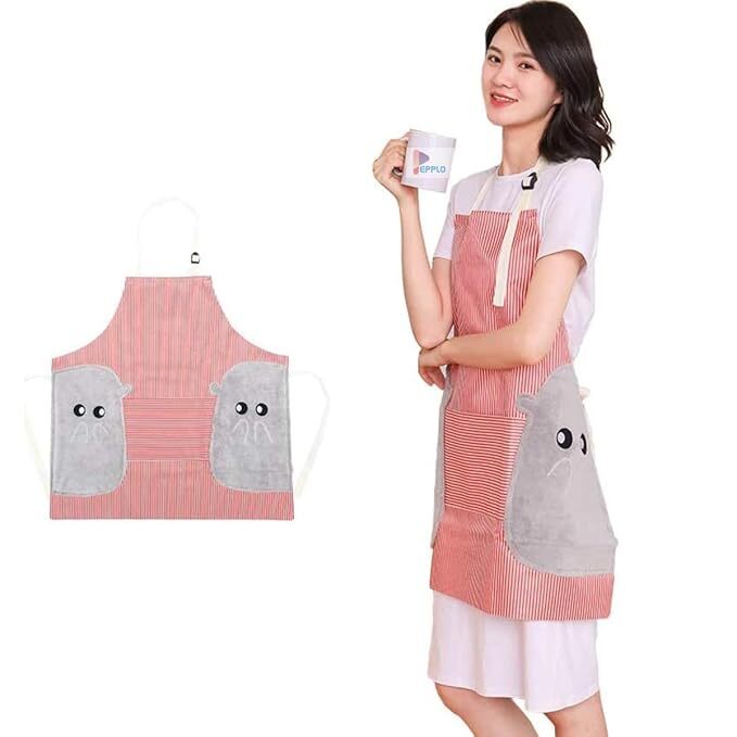 Mitsico Waterproof Apron With Pocket, Adjustable Neck Straps Kitchen Dish Wash Apron For Woman Man Cooking Baking Household Cleaning, Commercial, Restaurant, Home, Kitchen