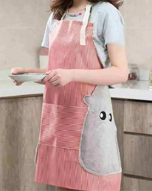 Mitsico Waterproof Apron with Pocket, Adjustable Neck Straps Kitchen Dish wash Apron for Woman Man Cooking Baking Household Cleaning, Commercial, Restaurant, Home, Kitchen