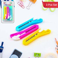 Multi-use Small Iron Cutter, Utility Knife - Durable Plastic Casing, 13x7x3 Cm | Versatile For Diy, Art, Office, And Home Use, Keychain Compatible