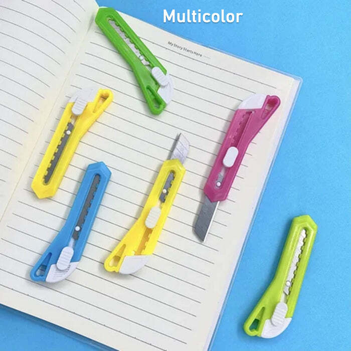 Multi-use Small Iron Cutter, Utility Knife - Durable Plastic Casing, 13x7x3 Cm | Versatile For Diy, Art, Office, And Home Use, Keychain Compatible