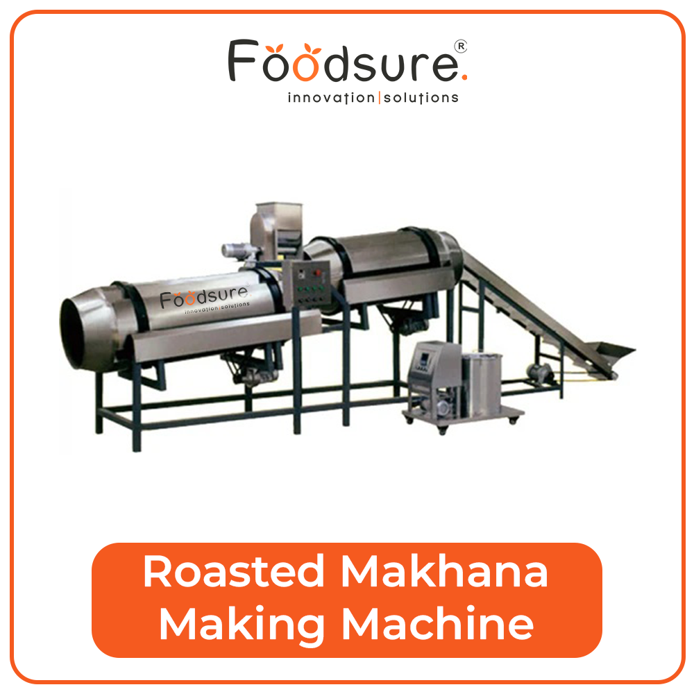 Roasted Makhana Processing Machine - Capacity: Upto 100 Kg Kg/hr