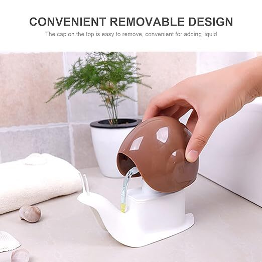 Mitsico Snail Shape Liquid Soap Dispenser - Abs Plastic, Free Size, Multicolor | Durable, Eco-friendly, Single Cavity Design