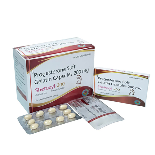 Natural Micronised Progesterone Softgel Capsules