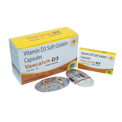 Vitamin D3 Soft Gelatin Capsules - Storage Instructions: Cool & Dry Place