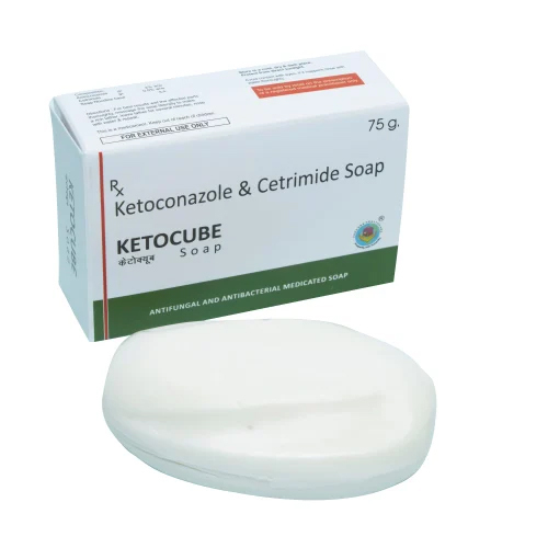 75Gm Ketoconazole And Cetrimide Soap - Color: White