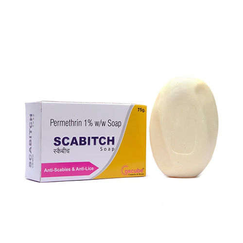 75Mg Permethrin 1% W-W Soap - Color: White