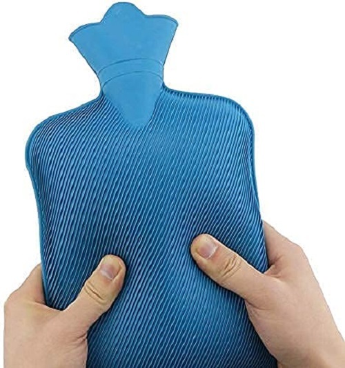 Mitsico Rubber Hot Water Bag,Heating Pad Hot Water Bottle for Pain Relief (Multicolor)