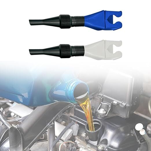 Mitsico Retractable Auto Fuel Funnel Wide Mouth Snap Funnel for Cars and Motorcycles Blue