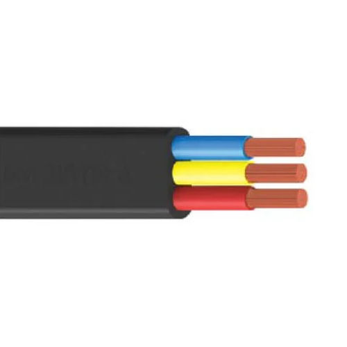 V Guard Flat Multicore Submersible Cable - Color: Black