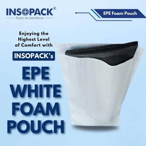 Waterproof EPE White Foam Pouch - 1-3mm Thickness, Rough Texture, Plain Design | Durable Moisture-Resistant Packaging Solution