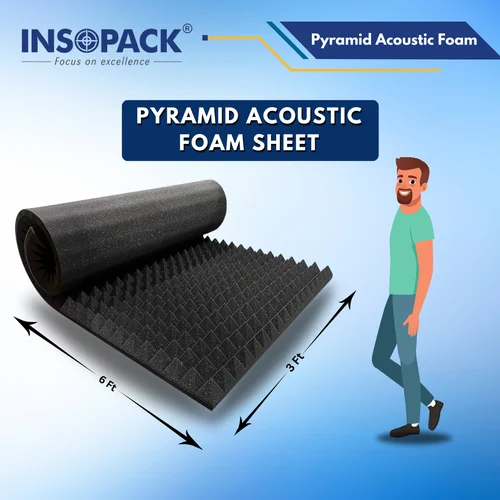 6X3 Feet Pyramid Acoustic Foam Sheet