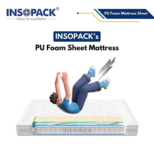 Pu Foam Sheet Mattress - Color: Multi Colour