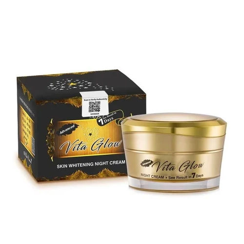 Advanced Vita Glow Skin Whitening Fairness Night Cream - Characteristics: Easy To Use