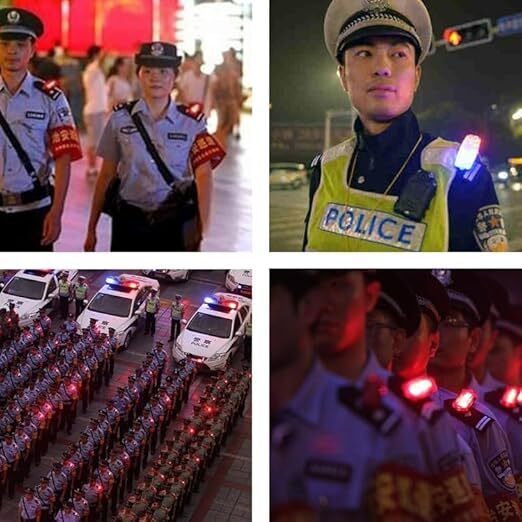 Police Shoulder Light - Dimension (L*w*h): 10cm X 6cm X 5cm Centimeter (Cm)