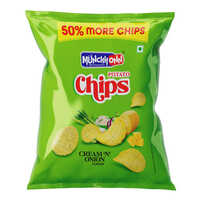 Cream N Onion Chips - Potato & Onion, 12g | Gluten-free, Non-gmo, Fried For Perfect Crunch, 6-12 Months Shelf Life, Savory Snack