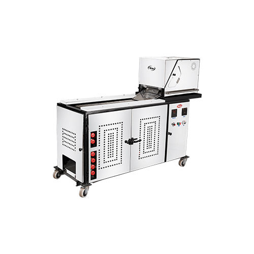 Conveyor Type Automatic Roti Making Machine - Color: Silver