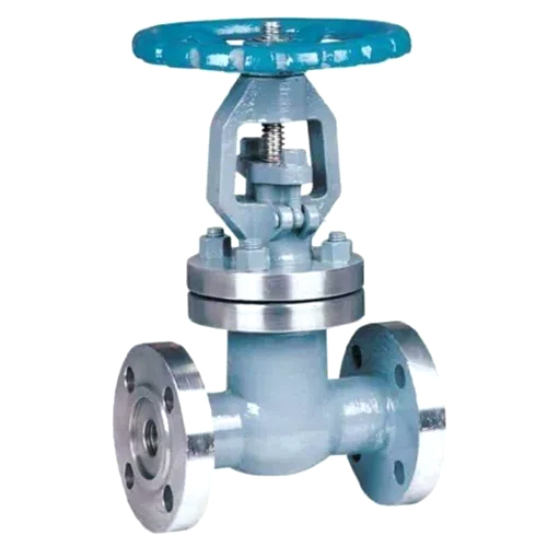 Leader WCB Gate Valve - Cast Iron 1/2 Inch | Polished Silver Finish, 10 Bar Pressure Rating, Air Flow Regulation for Industrial Applications