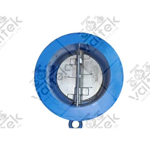 Dual Plate Check Valve - 1/4 Inch , Blue Finish, 10 Bar Pressure Capacity, Manual Power System, Efficient Dual-Plate Design for Water Media