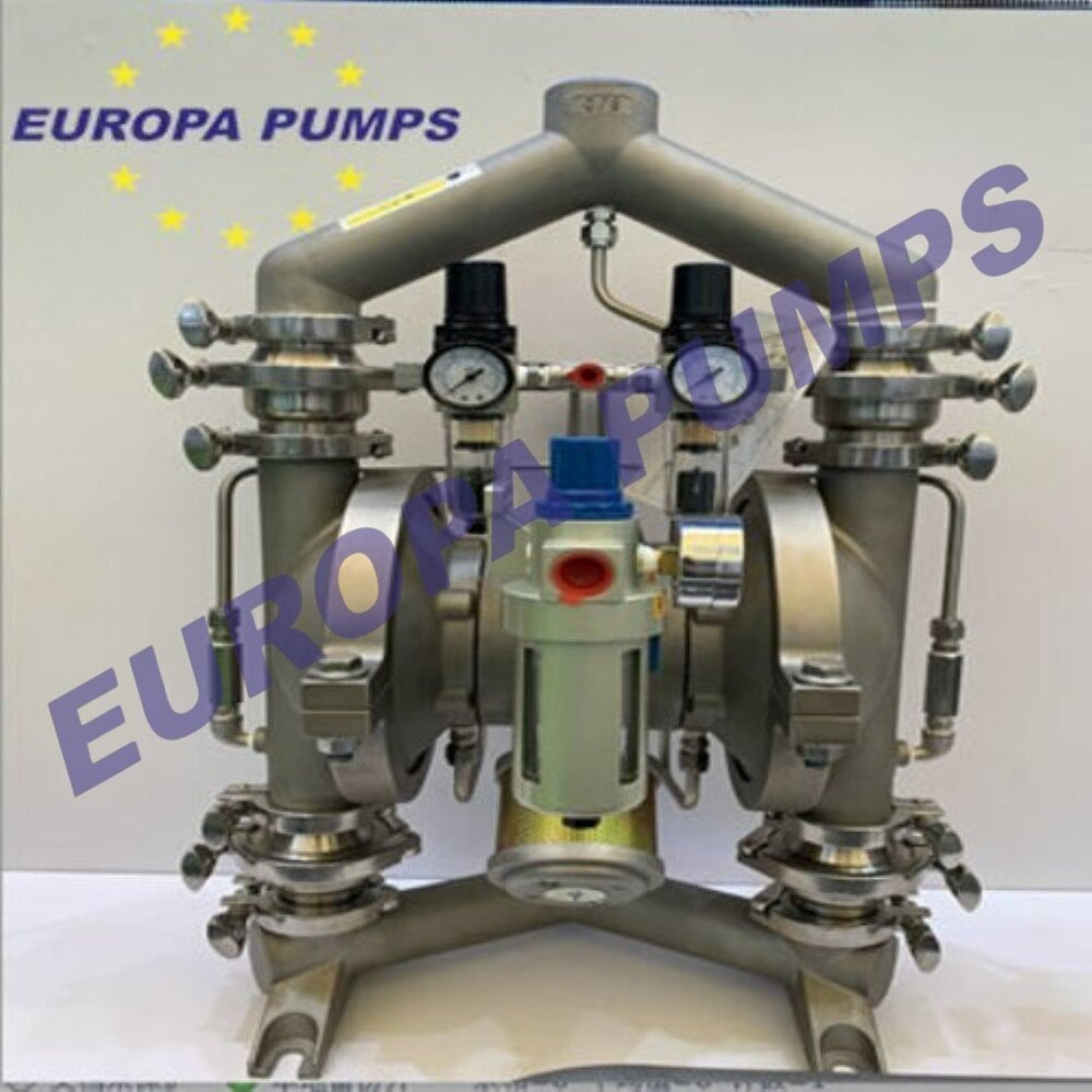 Aluminium Powder Transfer Aodd Pump - Color: Silver