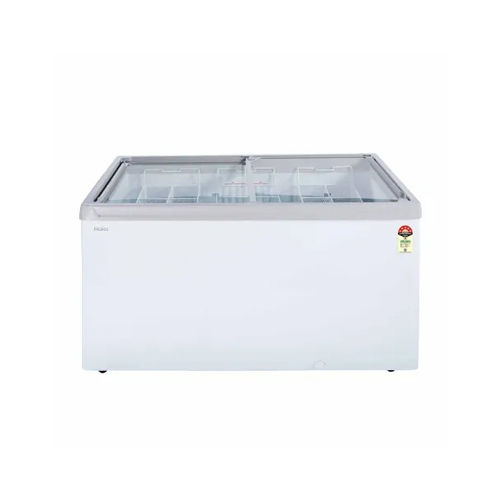 5 Star Rated Flat Glass Top Freezer With Led - Color: Silver