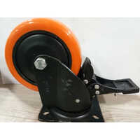 Orange PU Caster Wheel