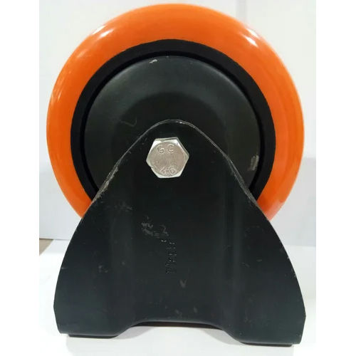 1 Inch Light Duty Pu Caster Wheel - Color: Orange