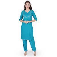 Rayon Full Sleeve Kurti With Pant